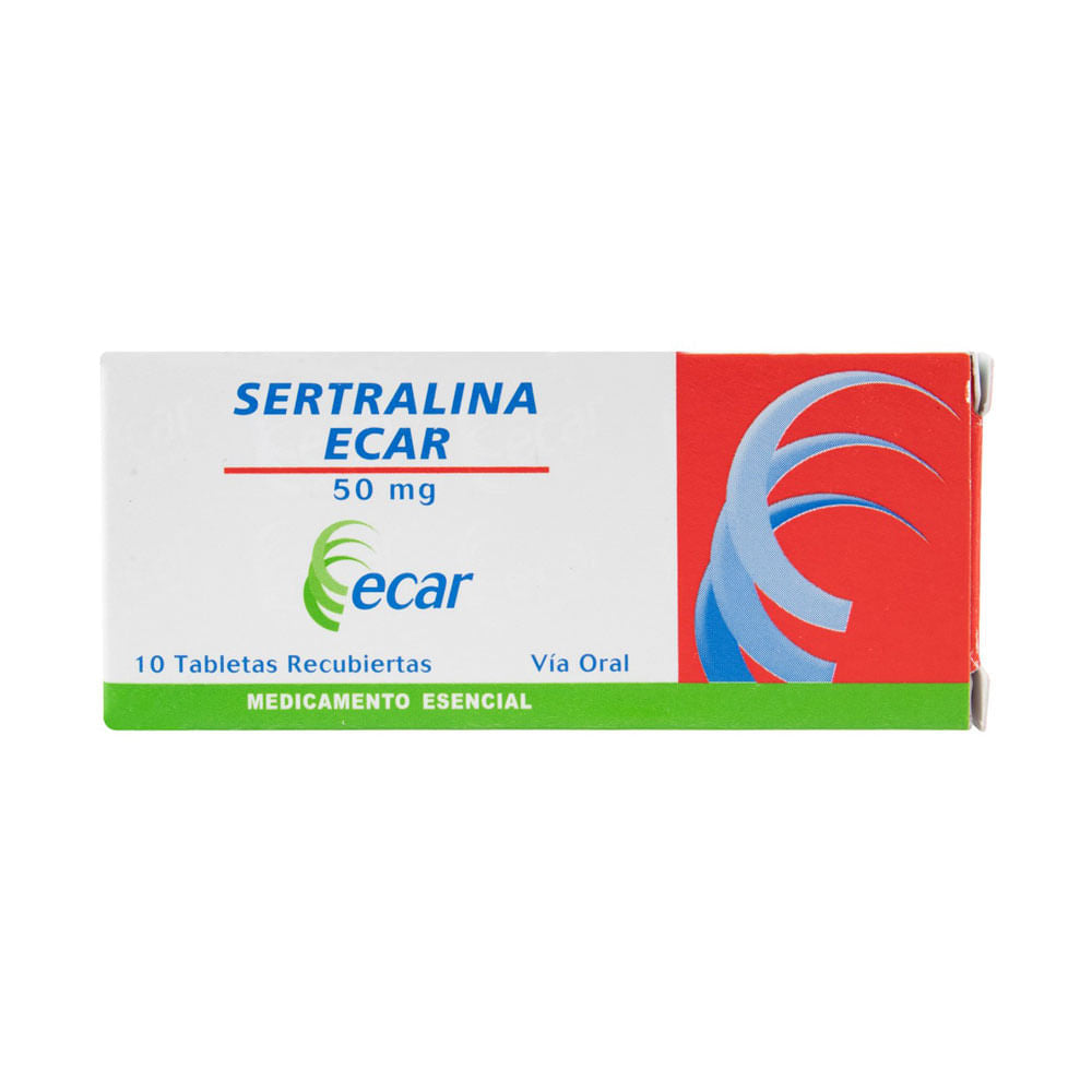 SERTRALINA TABLETAS RECUBIERTAS 50 MG - CAJA X 10 UNDS