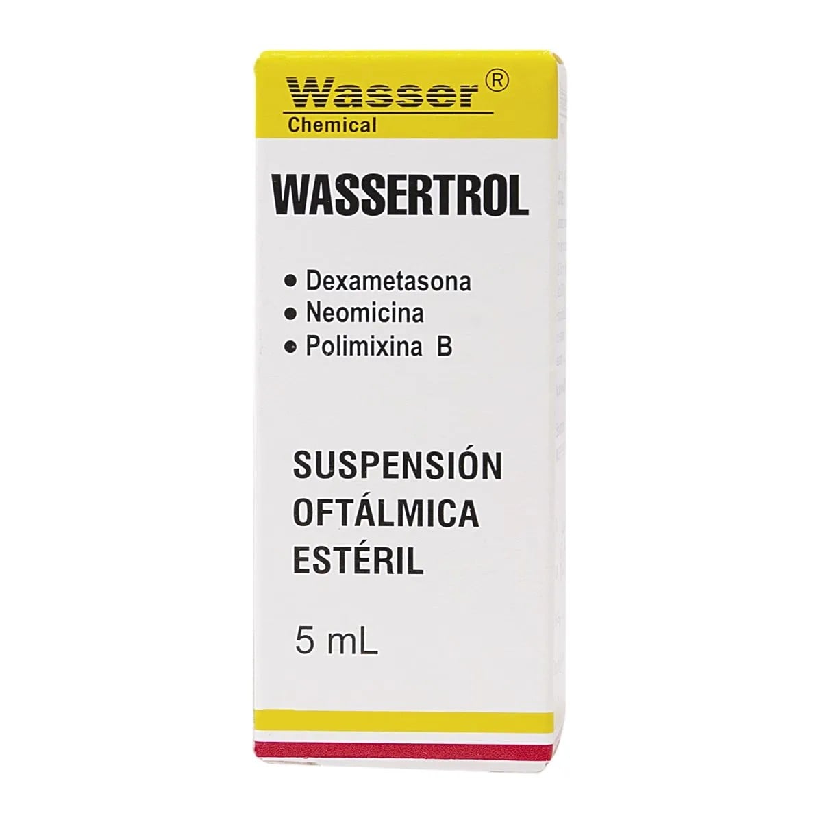 Wassertrol 3.5mg Sol Oft.x5ml. WAS Dexametasona Neomicina Polimixina B