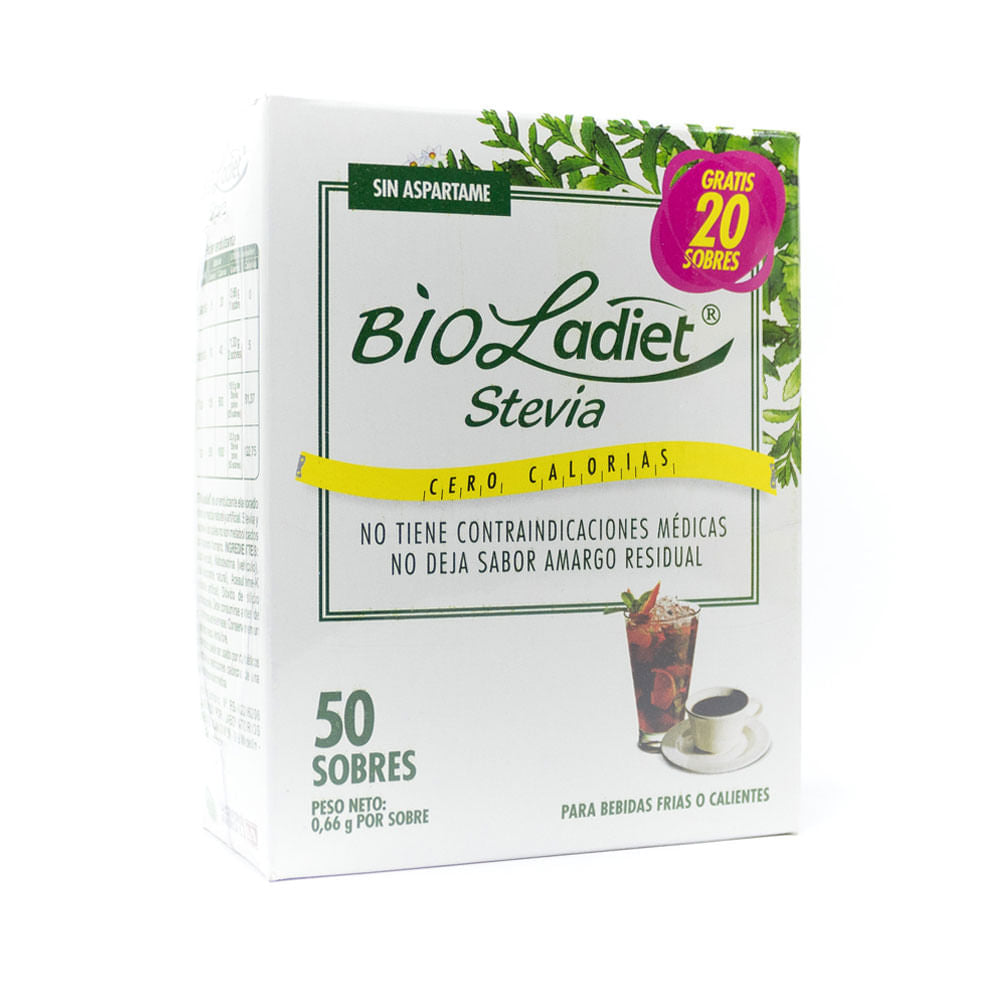 Bioladiet Stevia Caja x 50 Sobres Laboratorios America