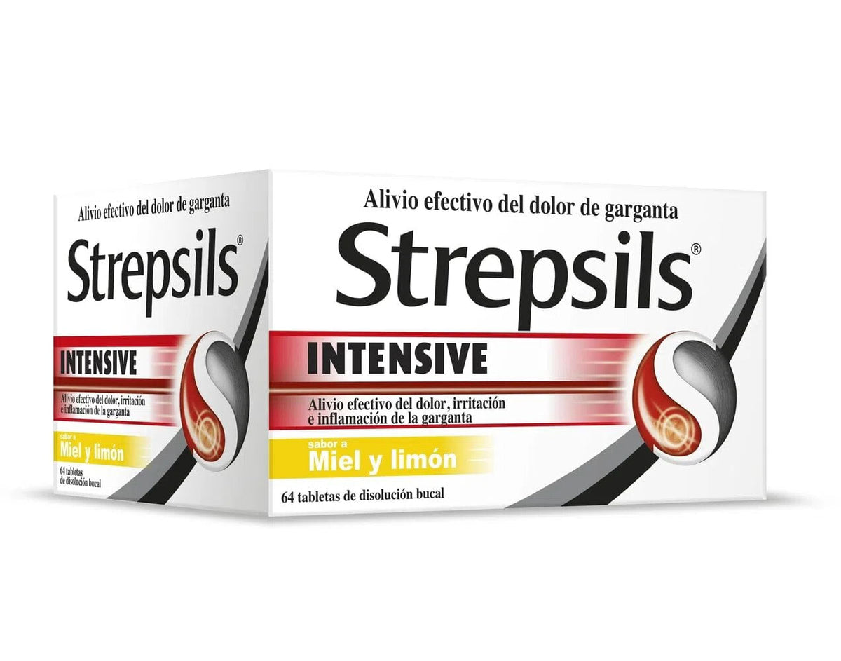 STREPSILS INTENSIVE MIEL-LIMON TABLETAS - CAJA X 64 UNDS