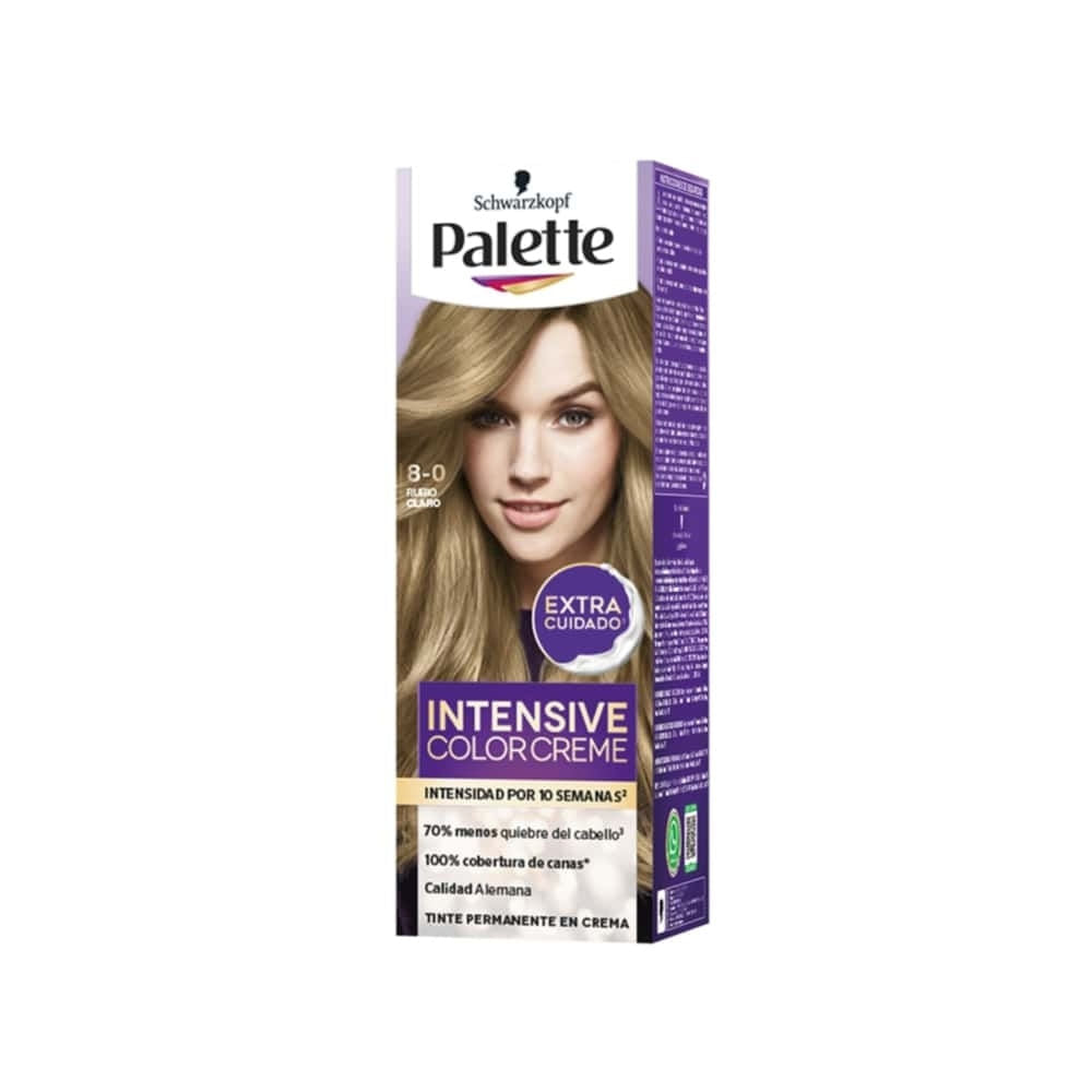 TINTURA PALETTE 8-0 RUBIO CLARO CAJA 50 ML