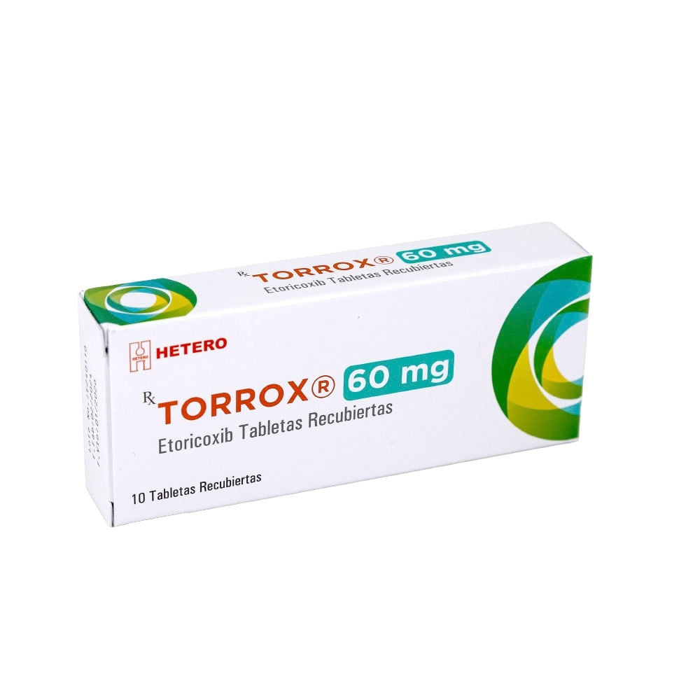 Torrox 60 mg Caja x 10 Tabletas (ETORICOXIB)