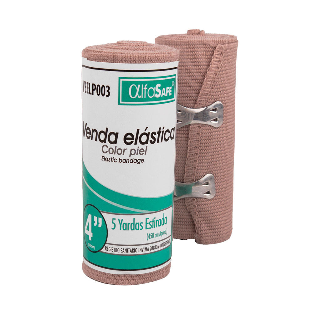 Venda Elastica 4X5 Blanca Alfasafe