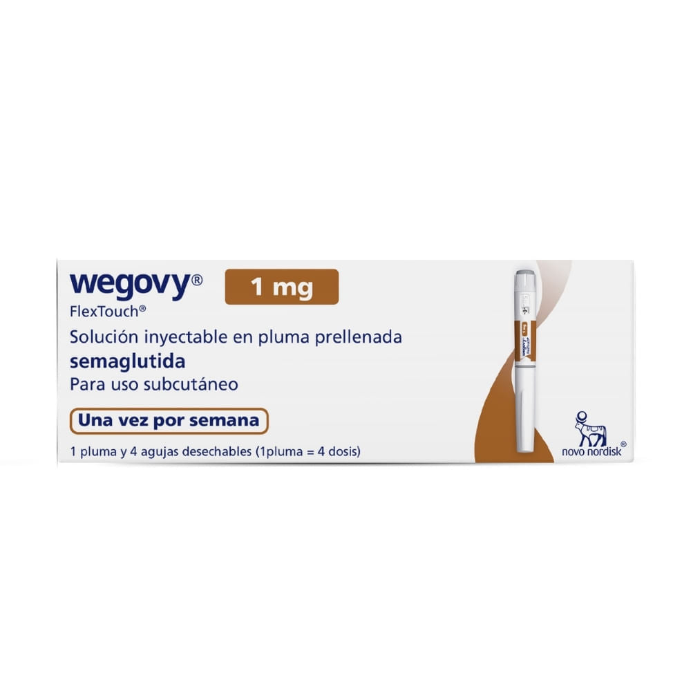Wegovy Semaglutida 1.0mg Pluma Prellenada Caja x 1 Und